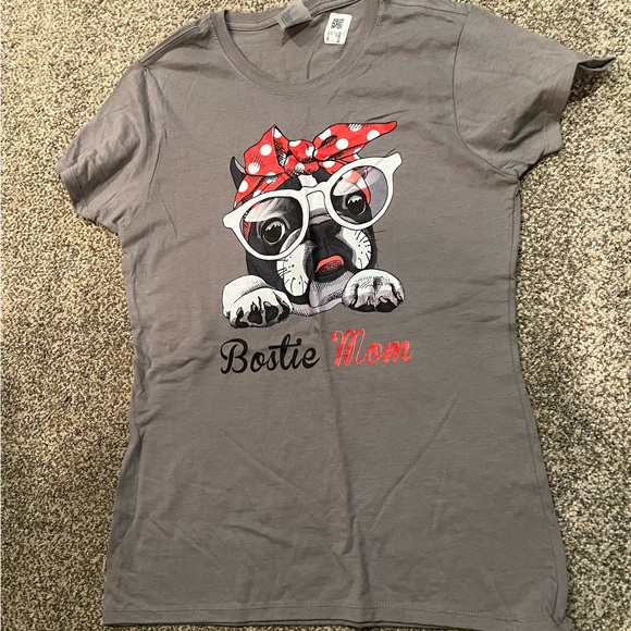 Cute Boston terrier t-shirt small NWT - Picture 2 of 3